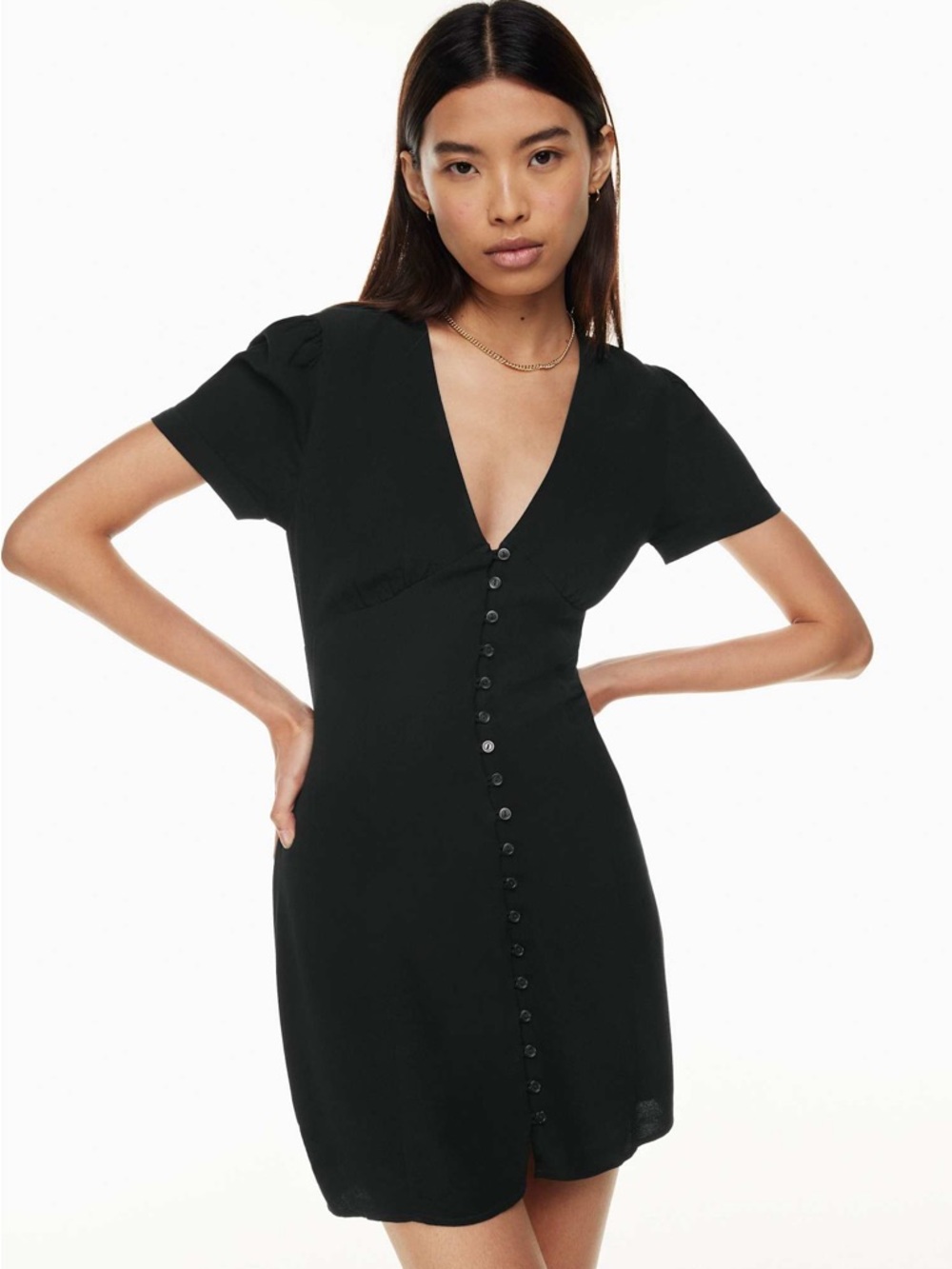 Aritzia Sunday Best Sandrine Dress NWT size 10 black sundress